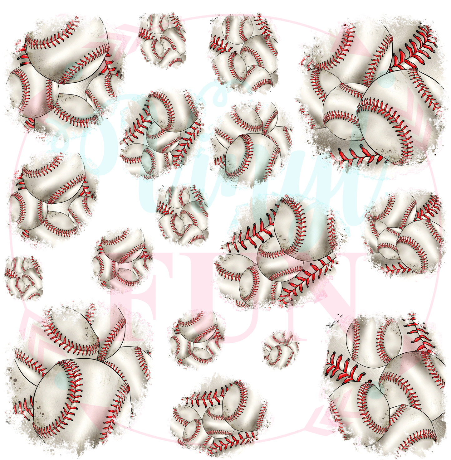 Distressed Baseball Elements