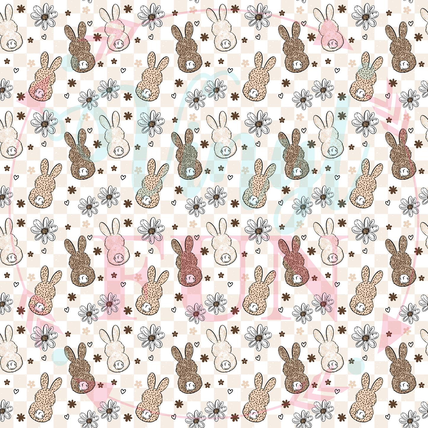 Leopard Bunnies Pattern