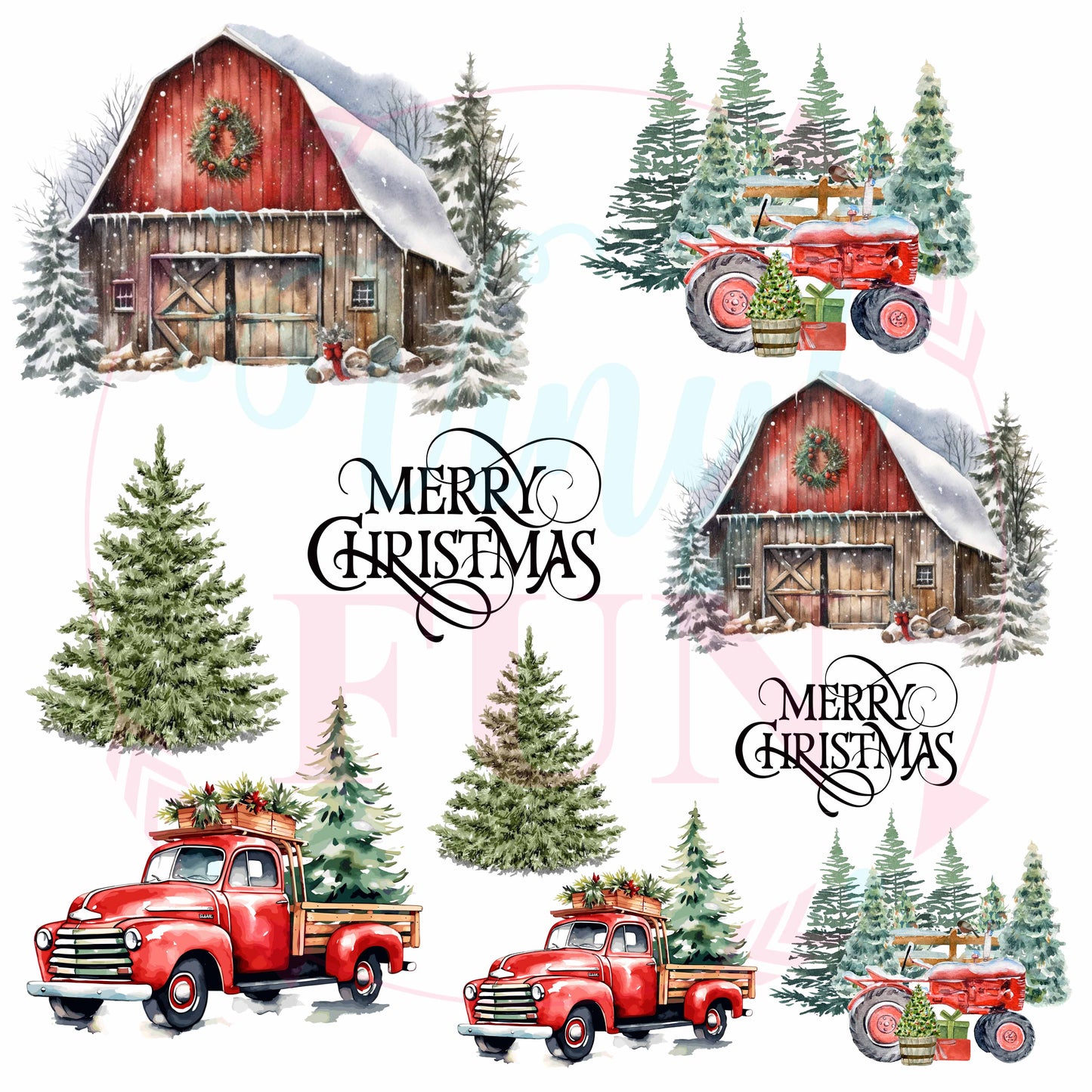 Christmas On The Farm Elements