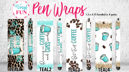 Teal Coffee Pen Collection
