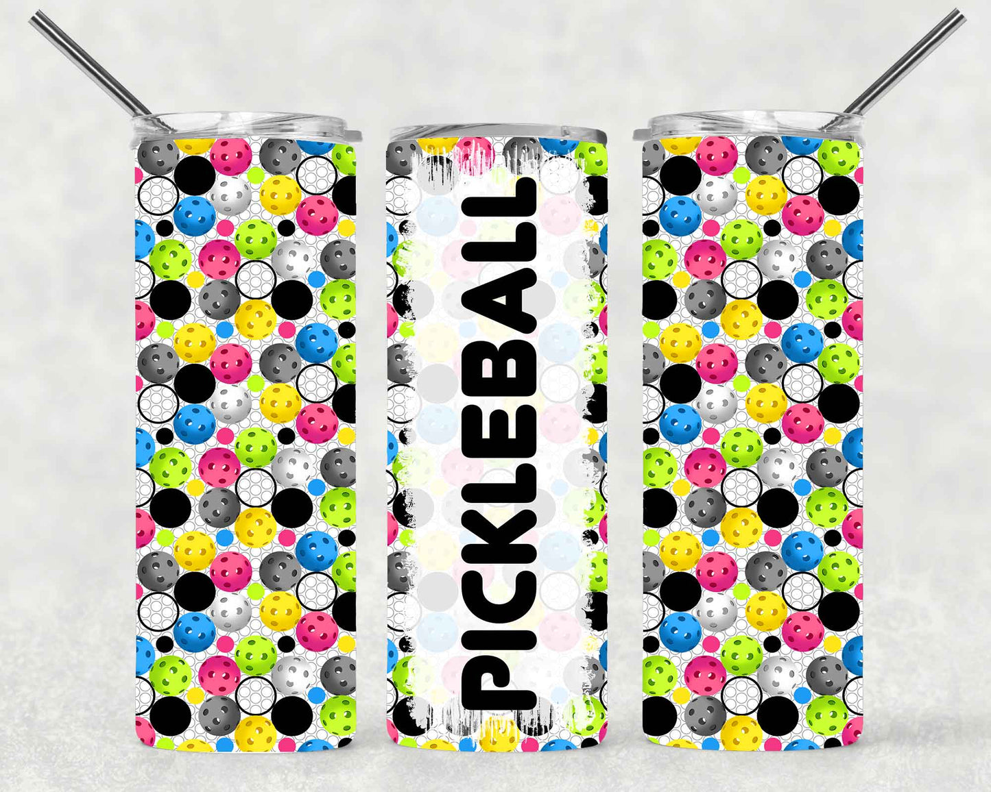 Pickleball Wrap For Straight Tumbler-S613
