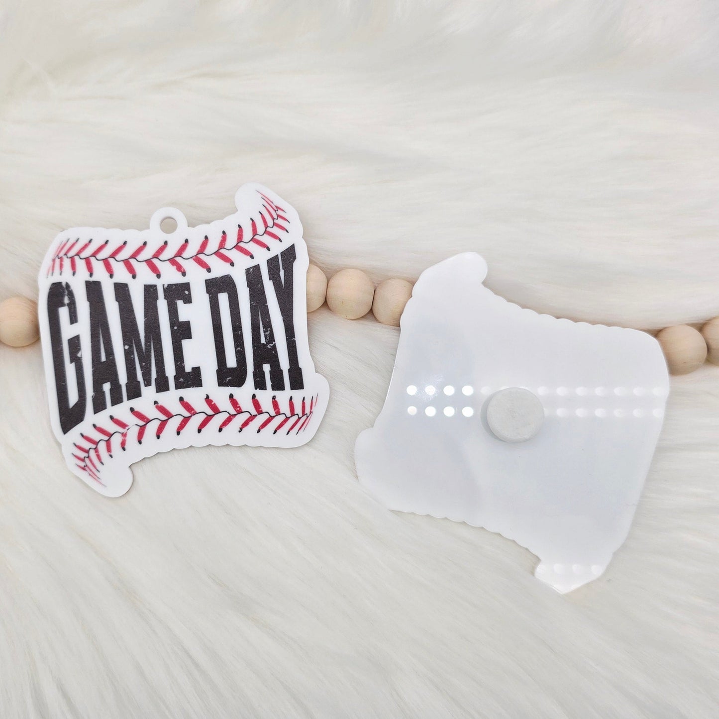 Baseball Game Day Bag Charm