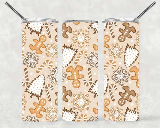 Gingerbread Wrap For Straight Tumbler-S207