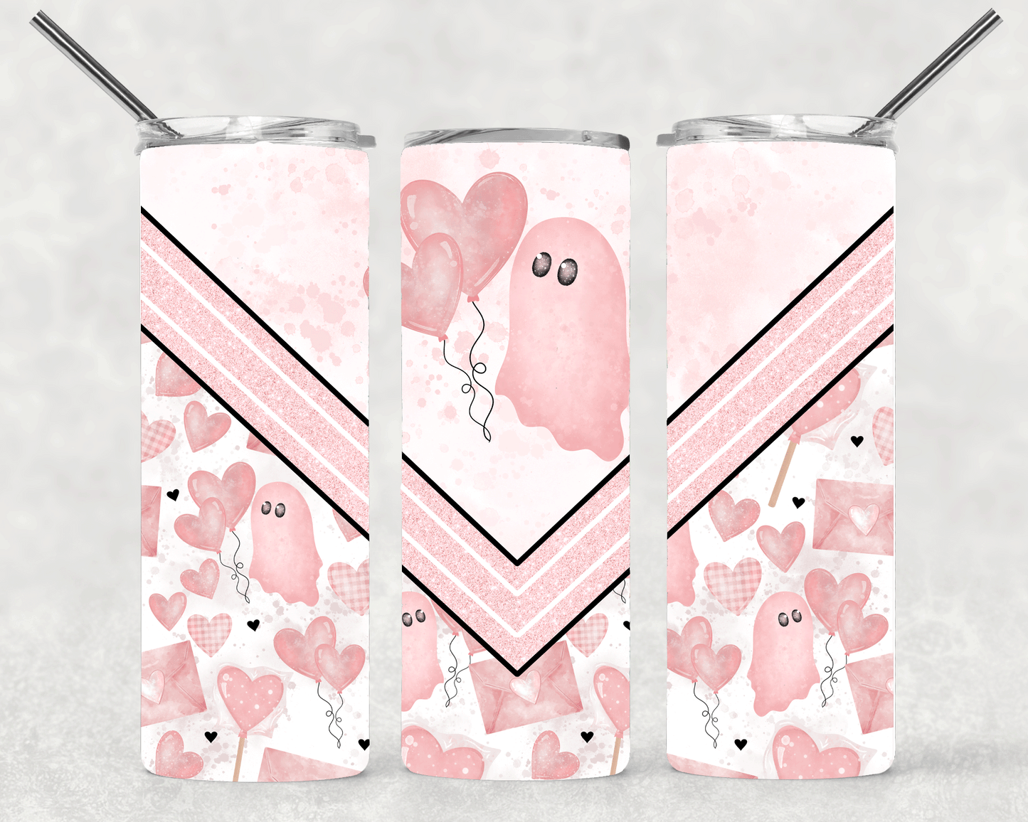 VDAY Ghost Wrap For Straight Tumbler-S221