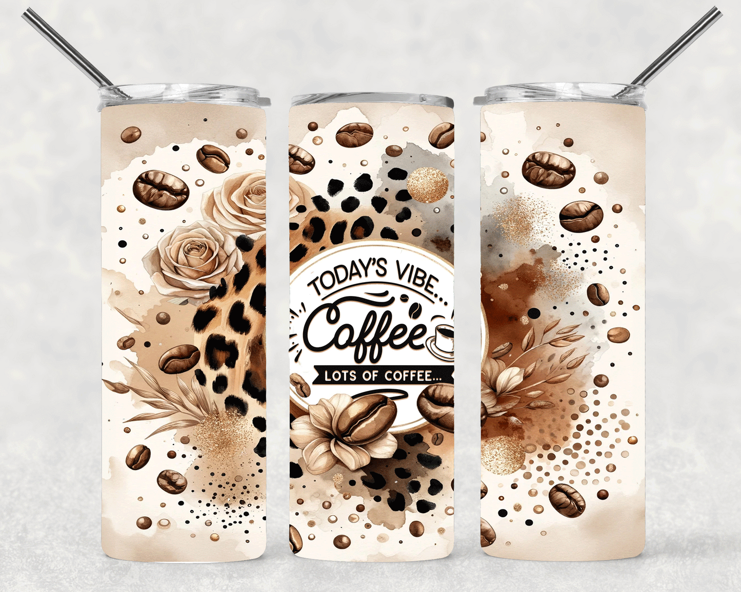 Today's Vibe Coffee Wrap For Straight Tumbler-S265