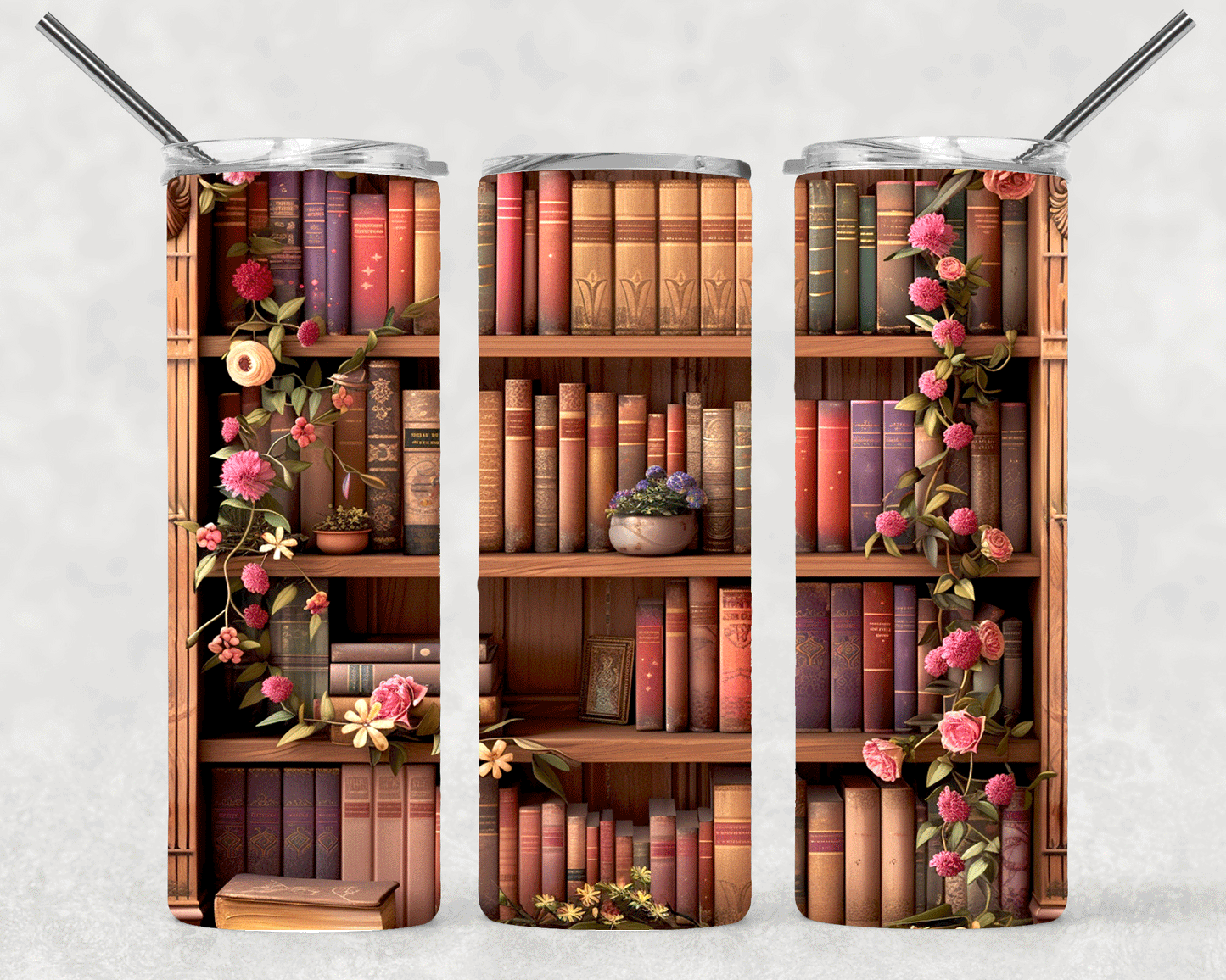 Bookshelf Wrap For Straight Tumbler-S277