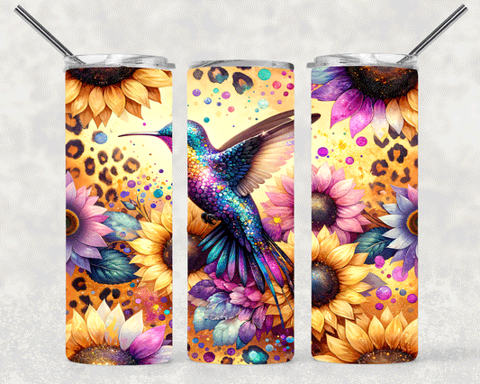 Bird With Flowers Wrap For Straight Tumbler-S321