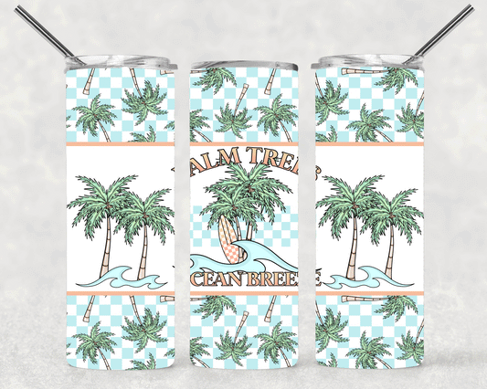 Palm Trees Wrap For Straight Tumbler-S333
