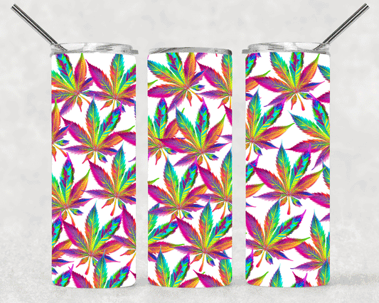 Colorful Cannabis Wrap For Straight Tumbler-S341