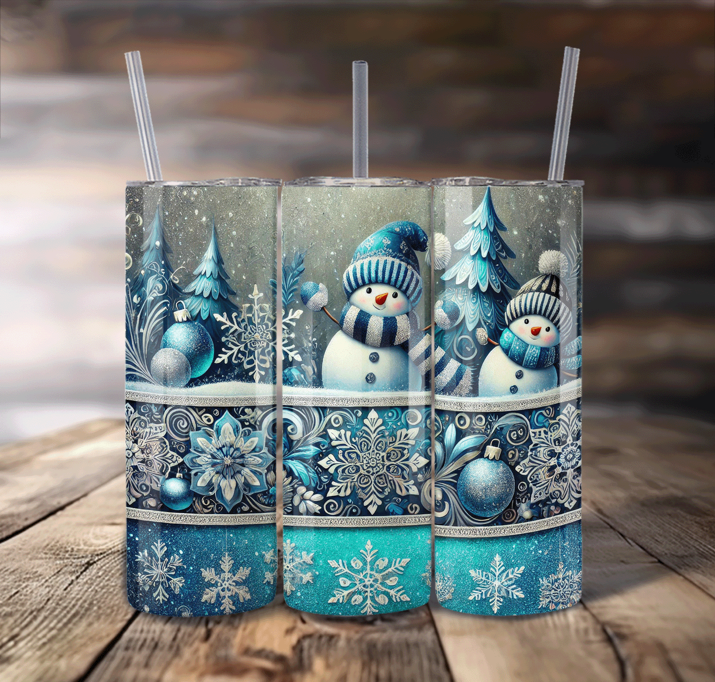 Snowman For Straight Tumbler-S706