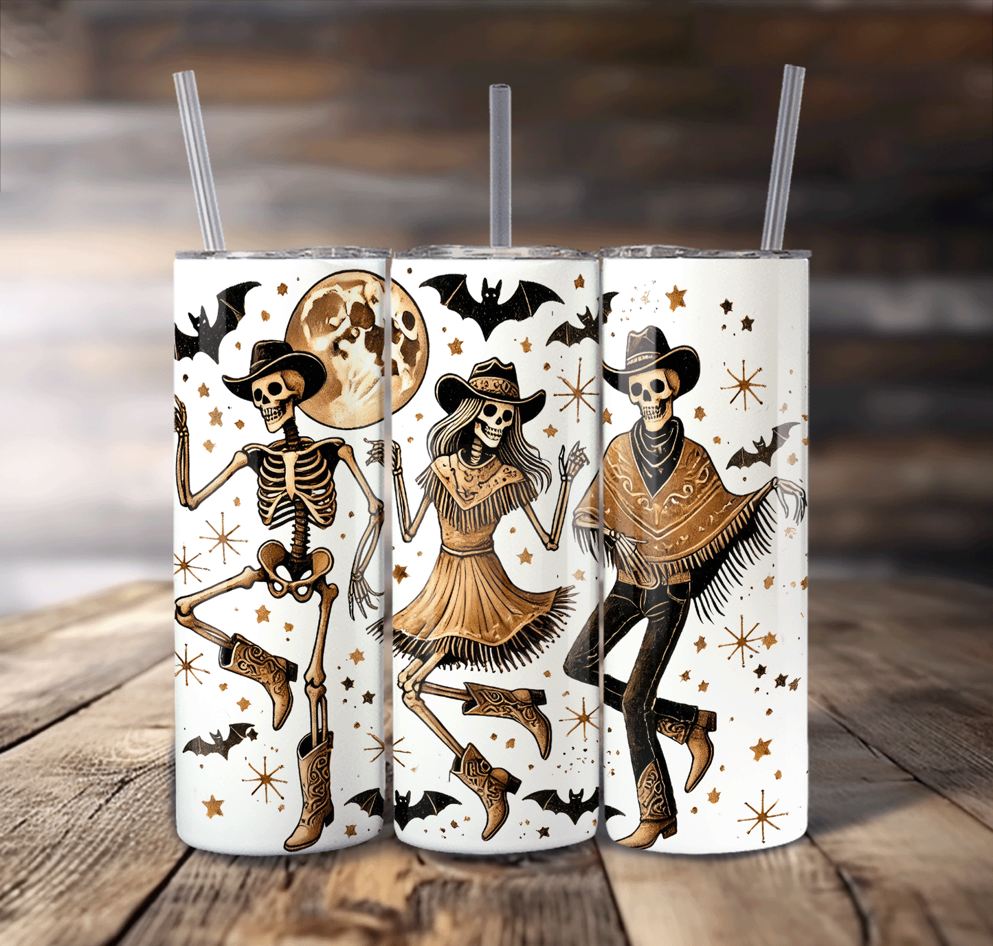 Skeletons For Straight Tumbler-S709