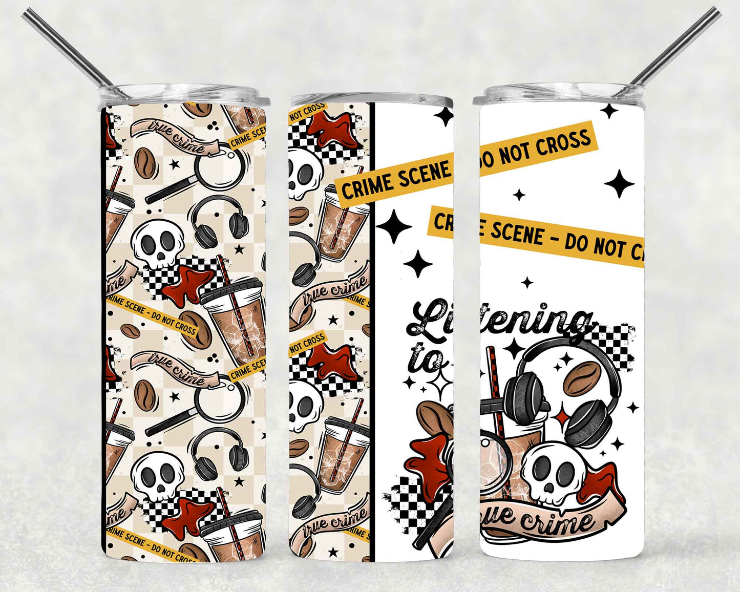 True Crime Wrap For Straight Tumbler-S632