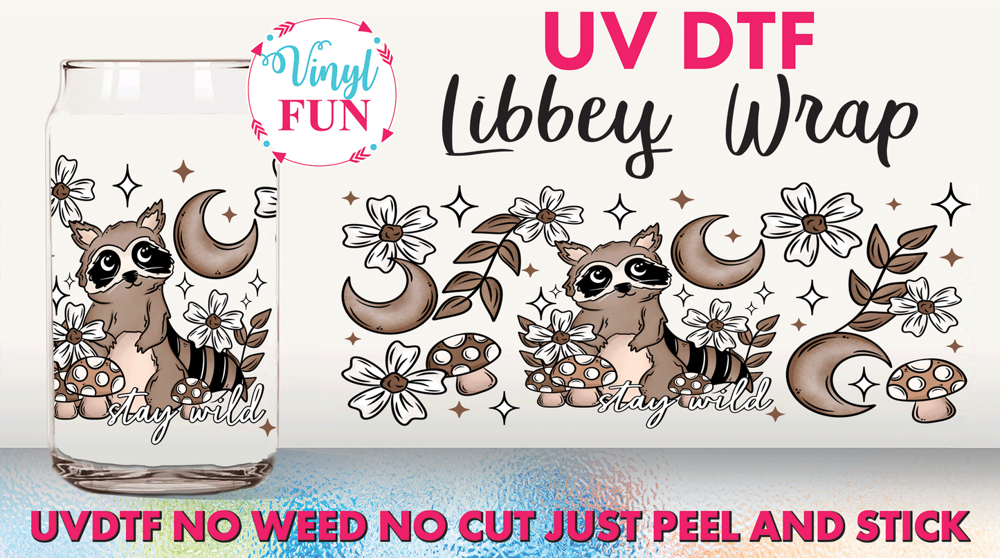 Stay Wild UVDTF Libbey Glass Wrap - UV142