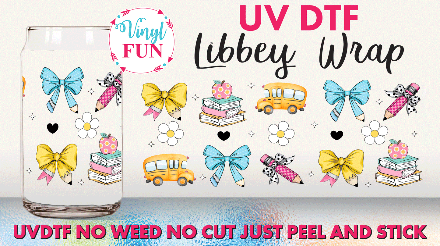 Cute School UVDTF Libbey Glass Wrap - UV144