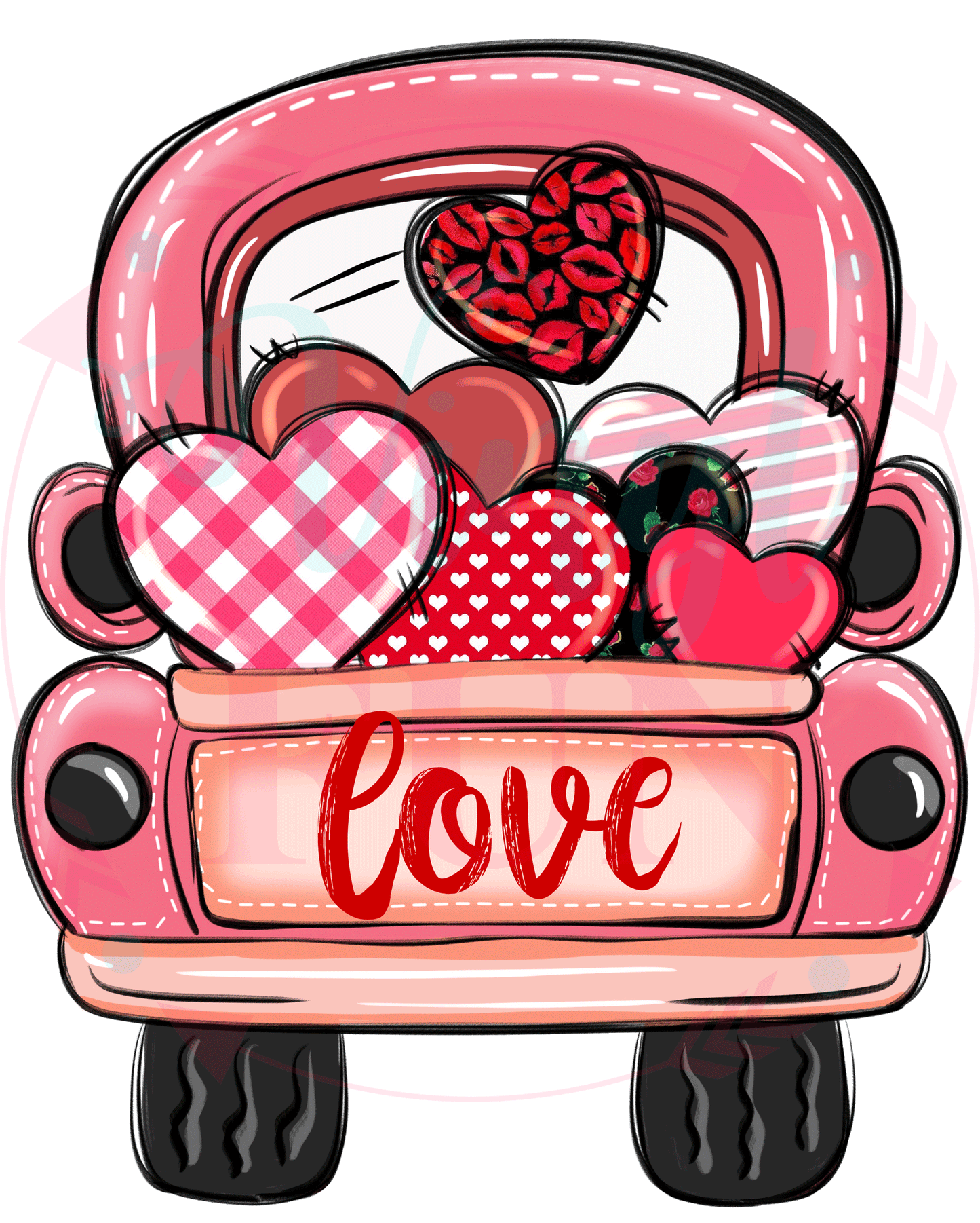 Love Truck Decal -V2