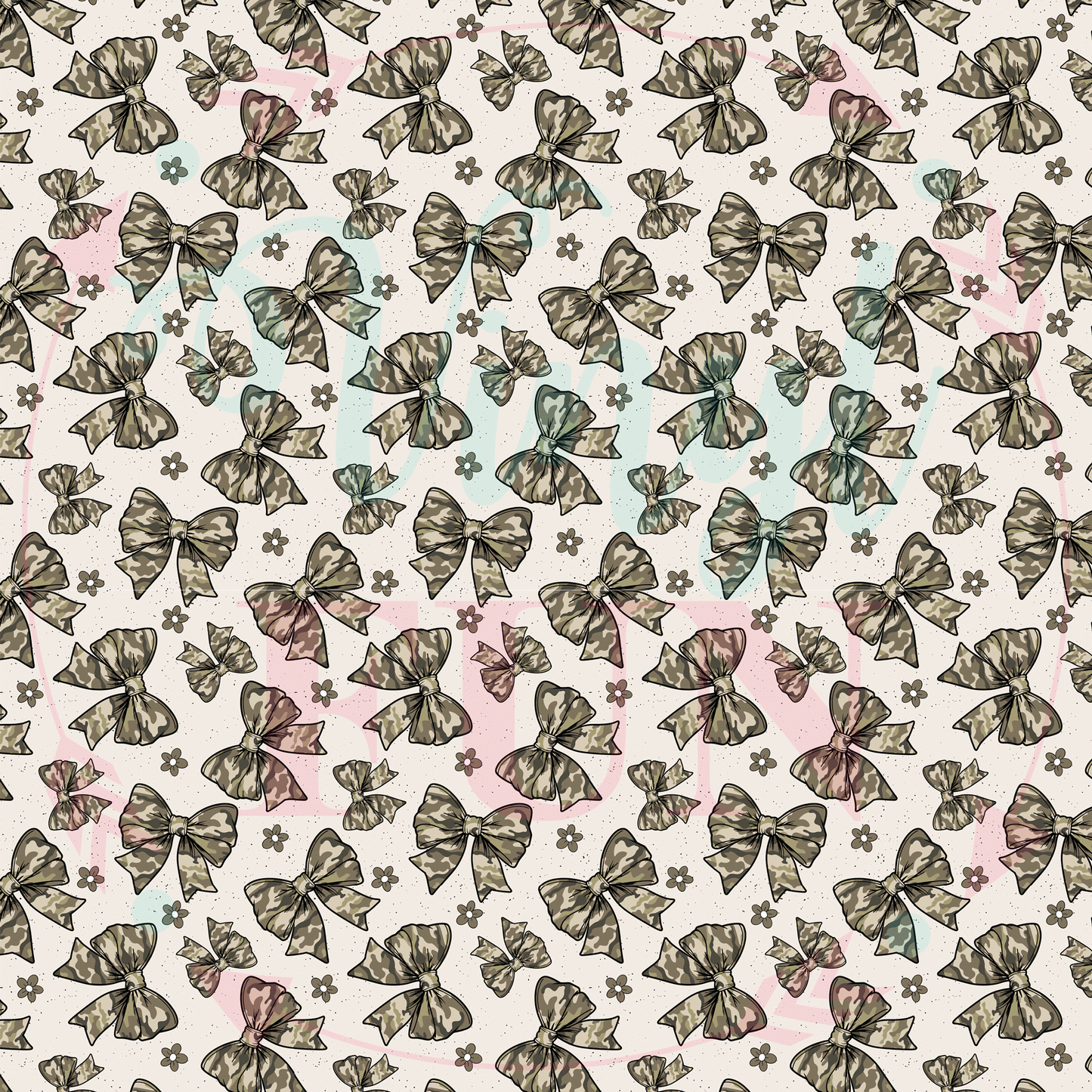 Camo Bows Pattern-A19