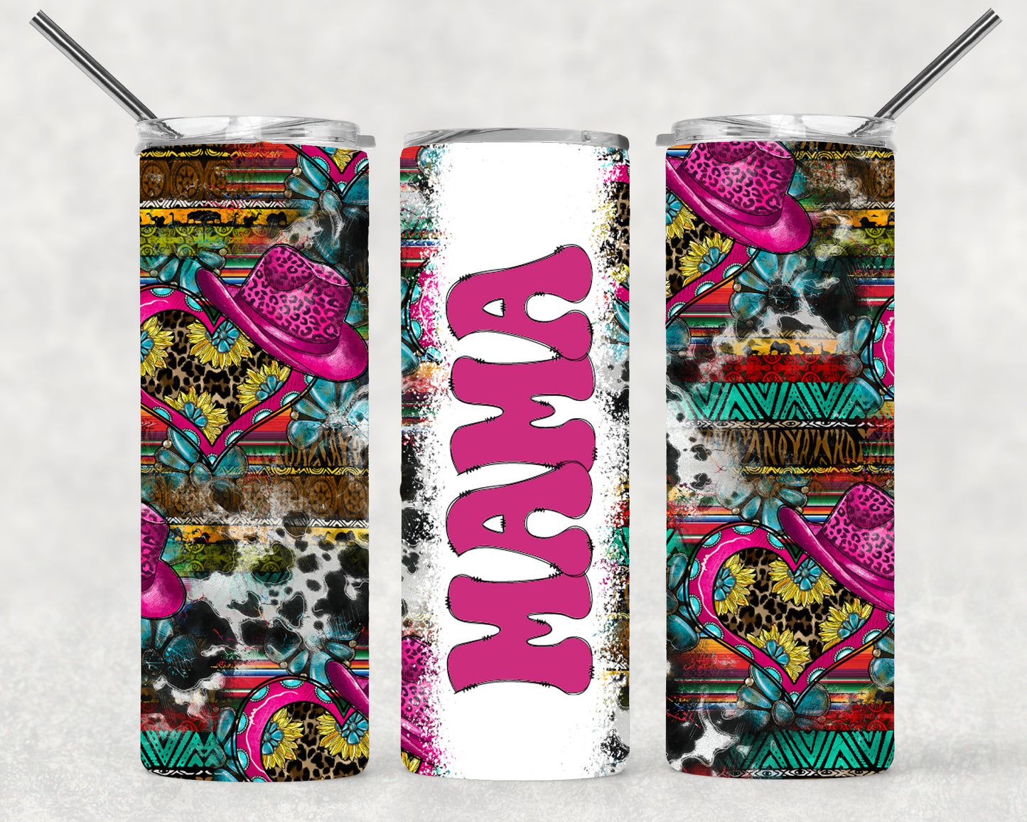 Western Mama Wrap For Straight Tumbler-S30