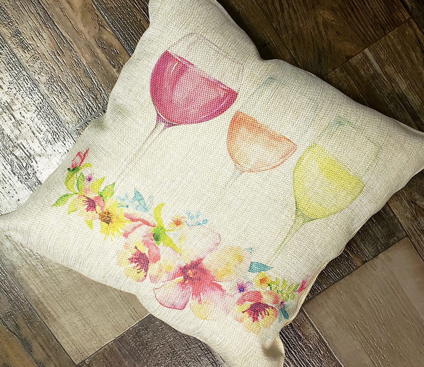 Burlap Sublimation pillow- 2 styles