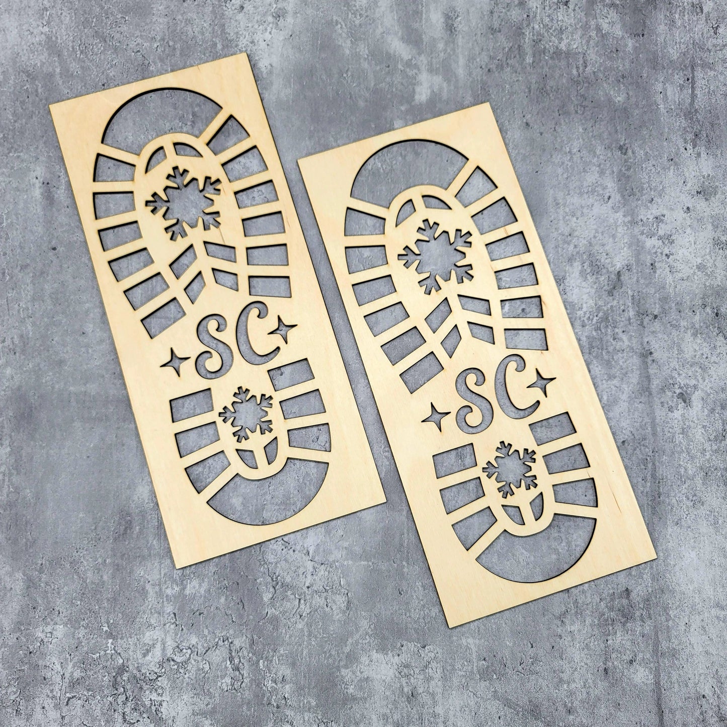 Santa's Magical Footstep Stencil