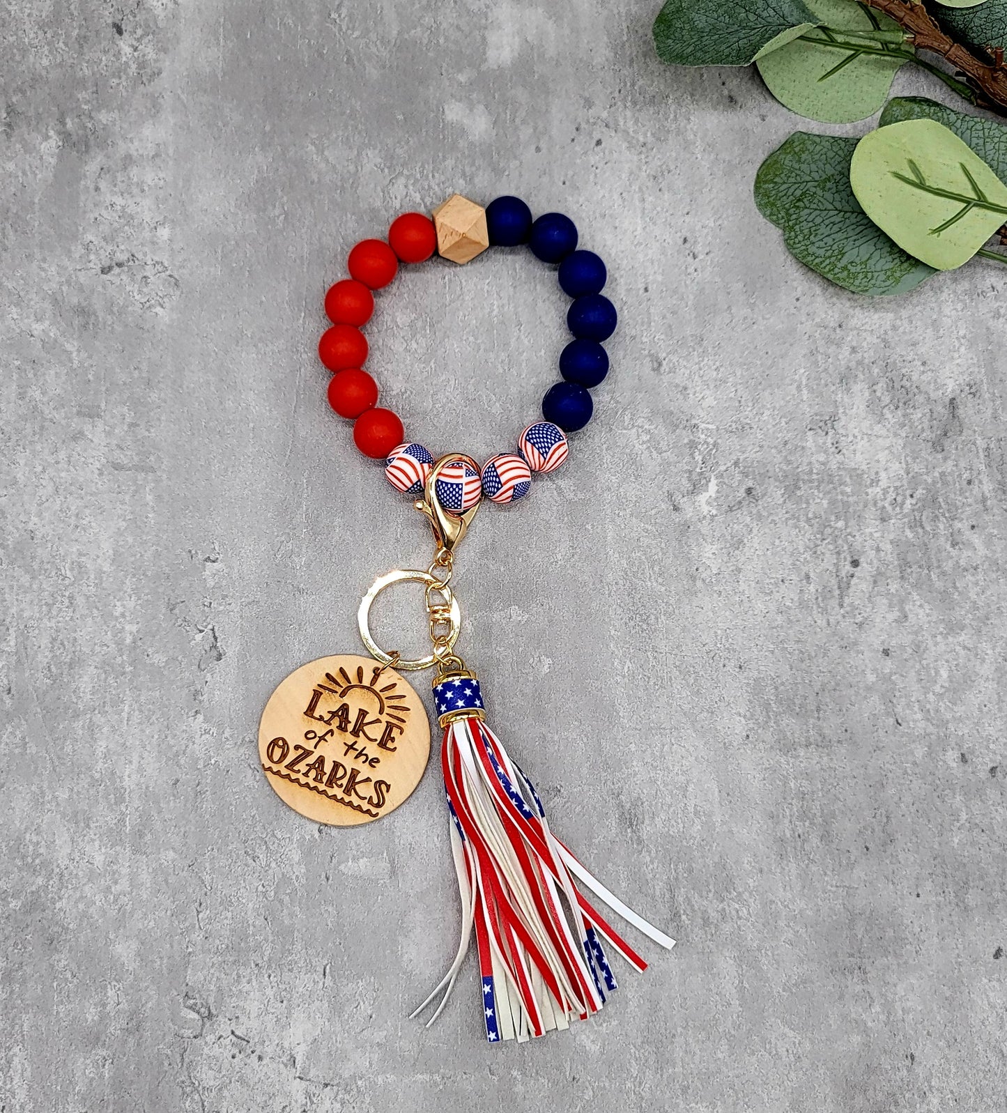 USA Bracelet With Tassel & Disc