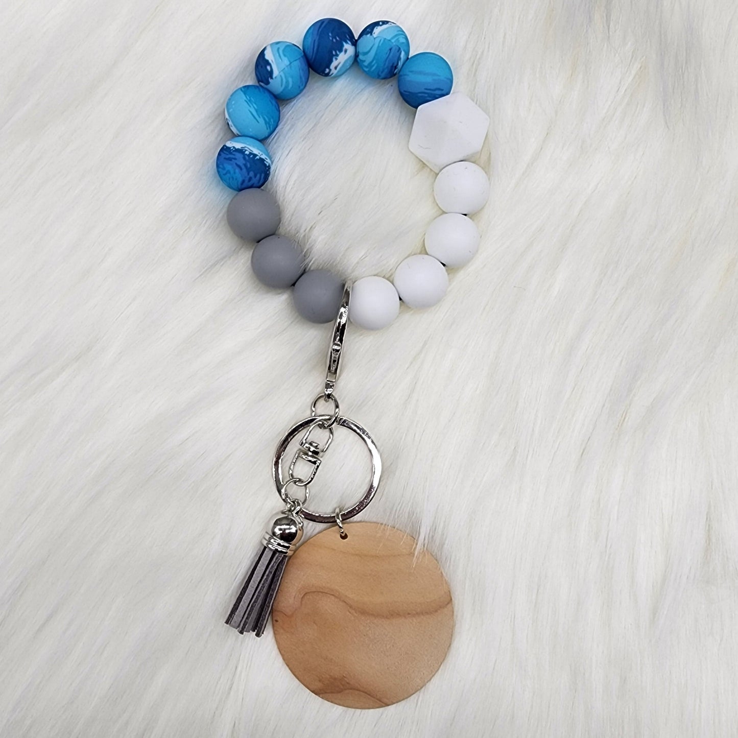 Ocean Bracelet With Tassel & Disc