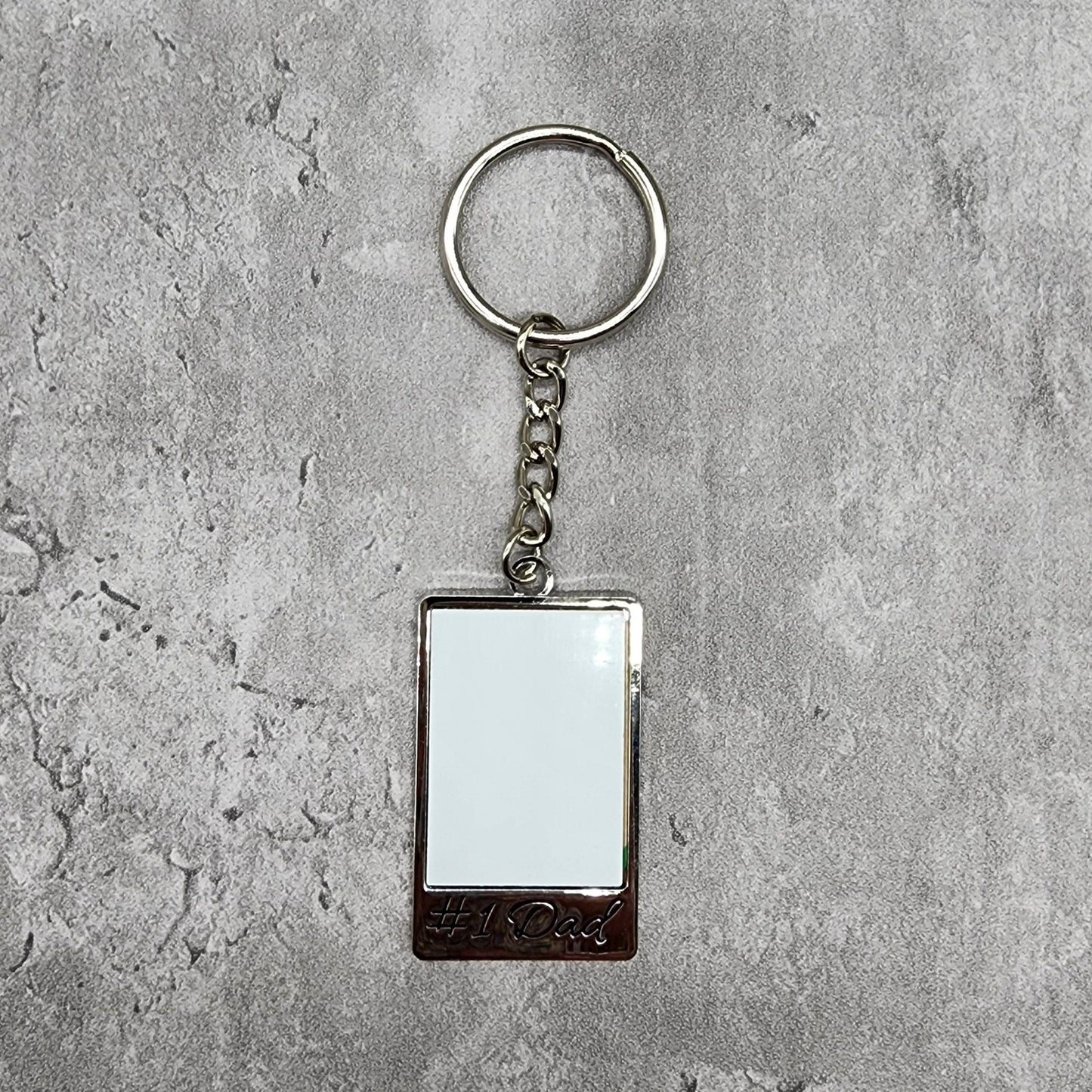 #1 Dad Sublimation Keychain