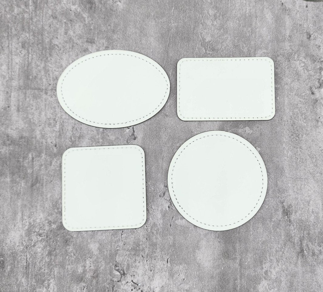 Sublimation Hat Patch- Leather