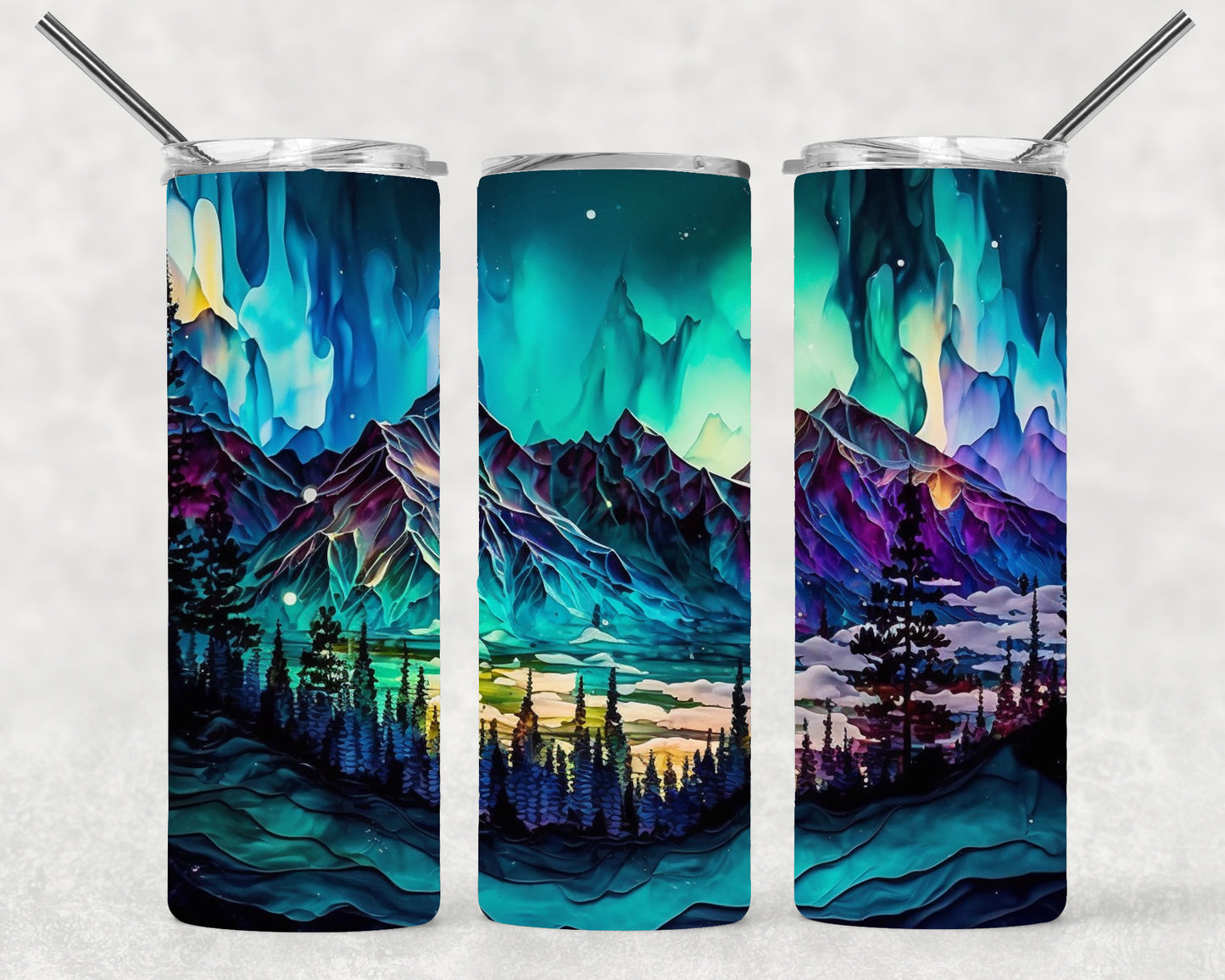 Mountains Wrap For Straight Tumbler-S25