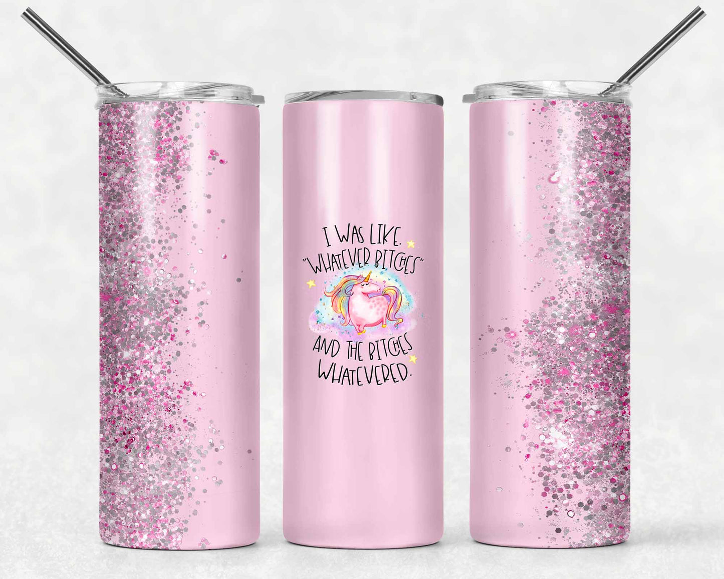Whatever Unicorn Wrap For Straight Tumbler-419