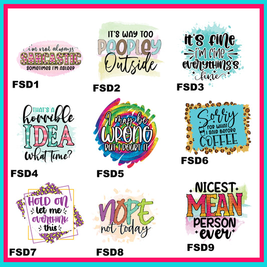 Funny Decal Sheet-Z7
