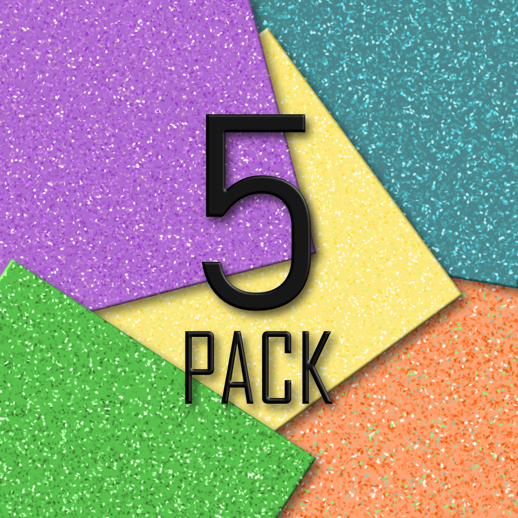 Siser Glitter - 5 Pack (12" x 20")