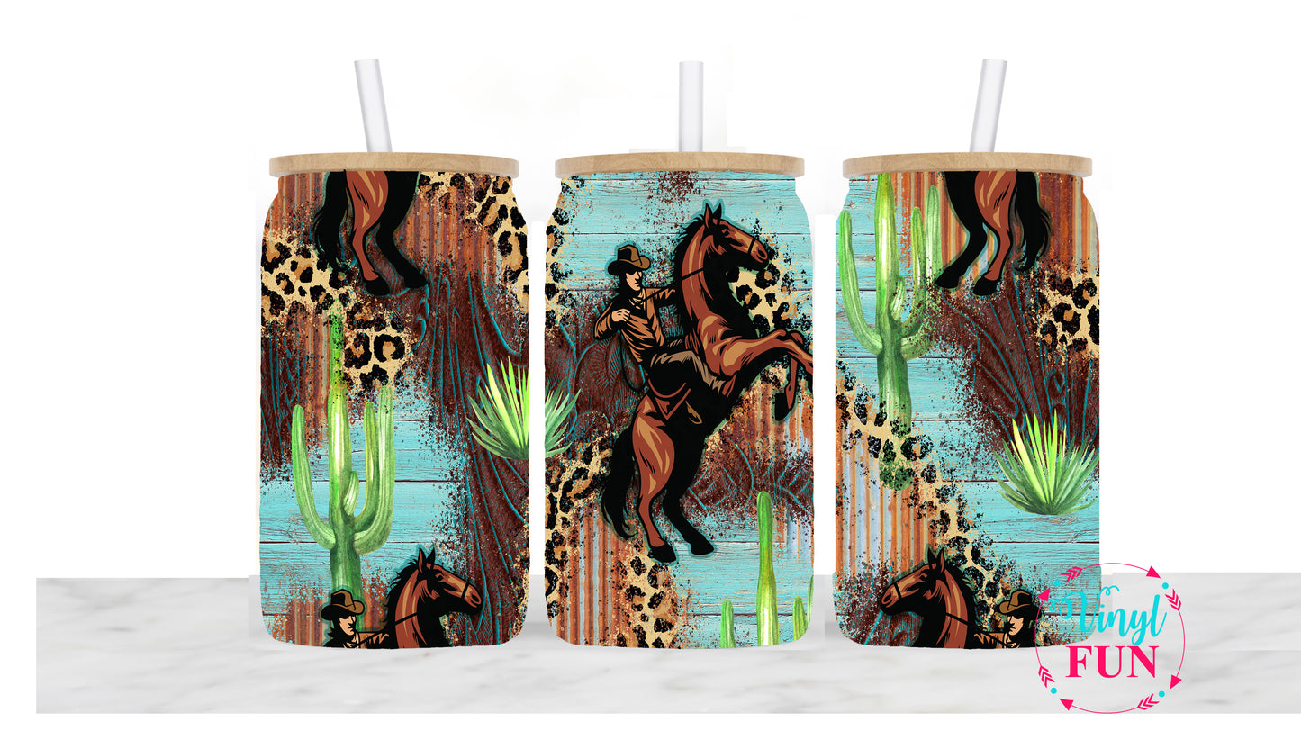 Western Vibe 1 Sublimation Libbey Wrap - L11