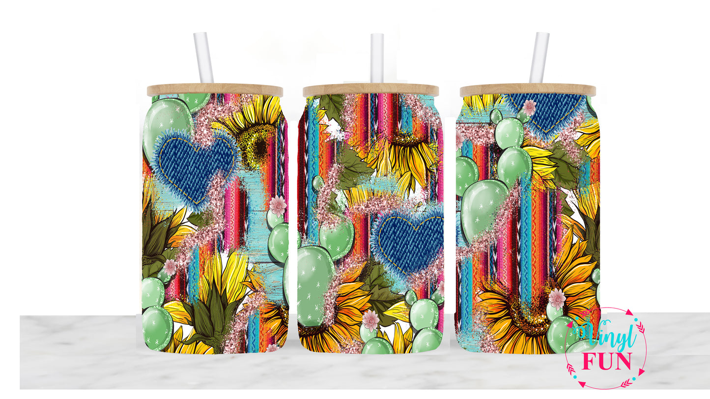 Western Vibes 3 Sublimation Libbey Wrap - L19