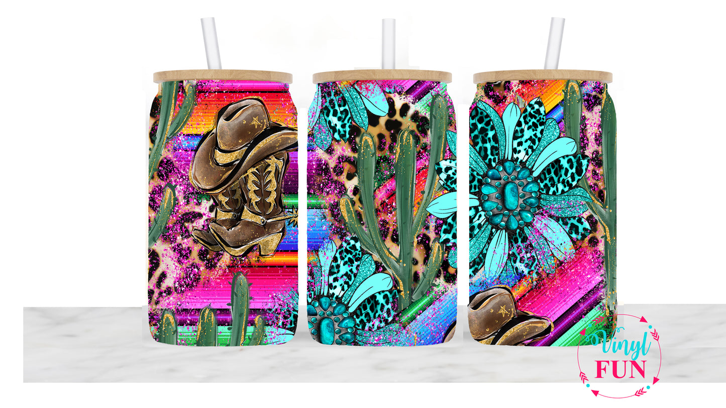 Cowboy Dreams Sublimation Libbey Wrap - L39
