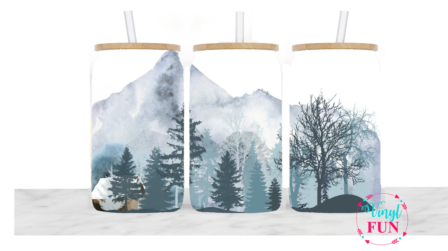 Beautiful Mountains Sublimation Libbey Wrap - L41