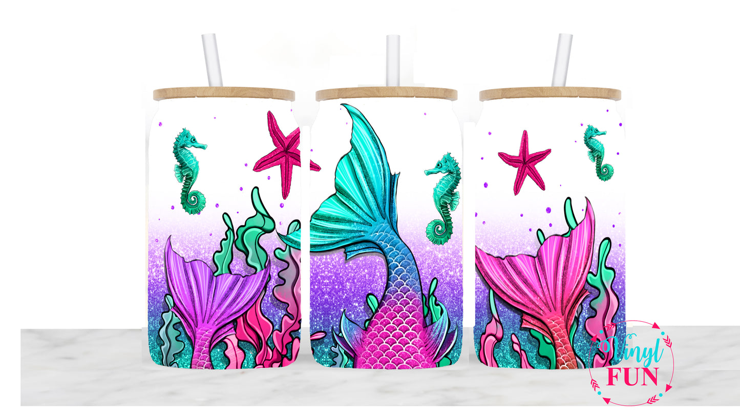 Mermaid Tail Sublimation Libbey Wrap - L6