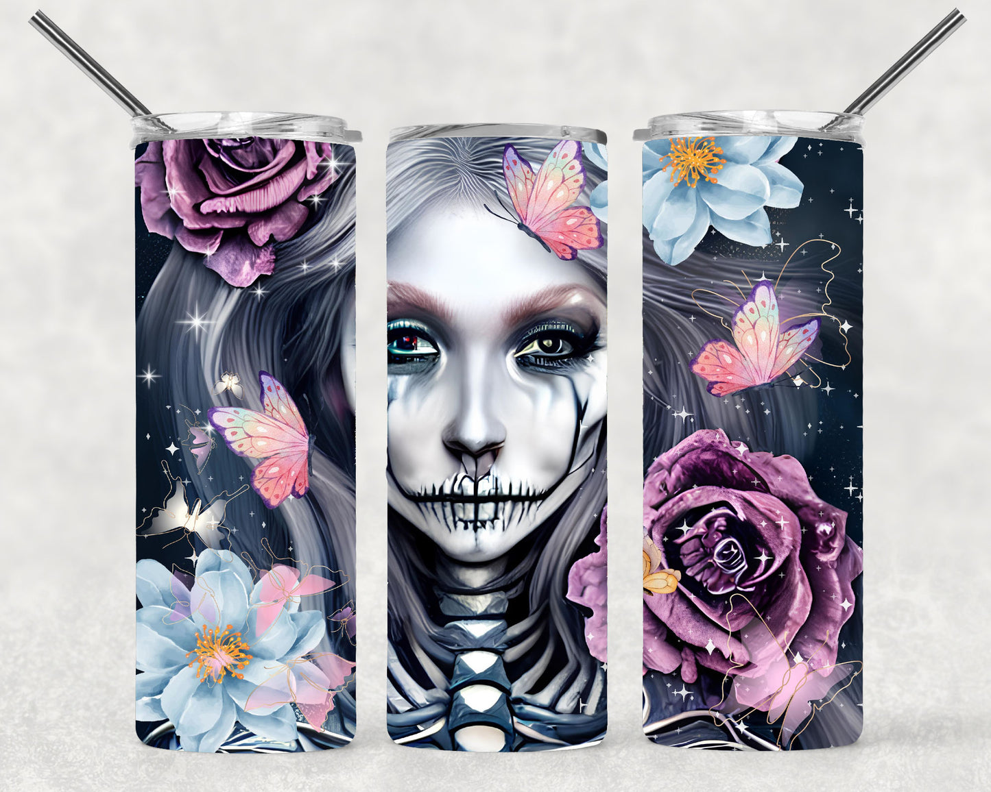 Girl Skeleton Wrap For Straight Tumbler-M181