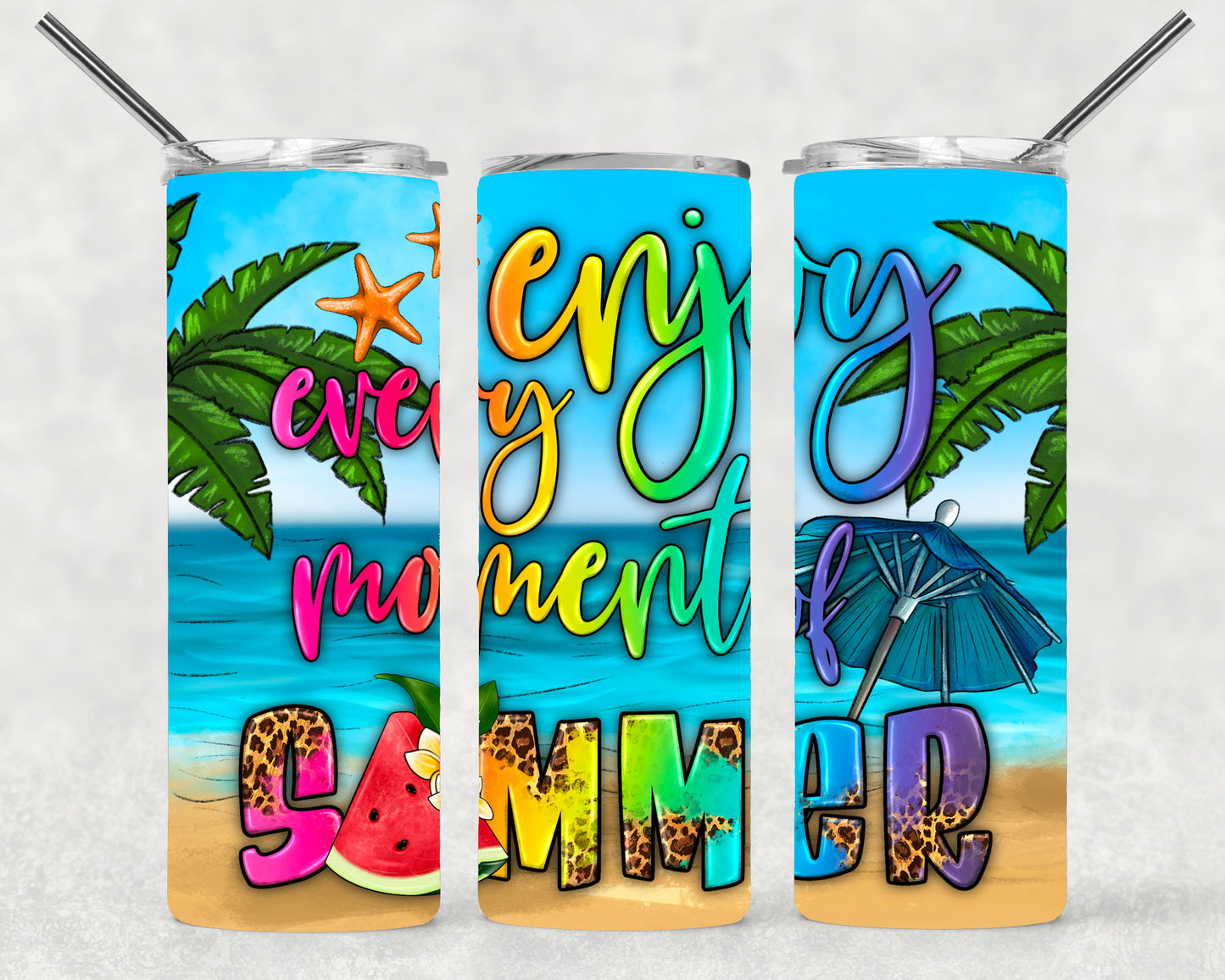 Enjoy Summer Wrap For Straight Tumbler-M226