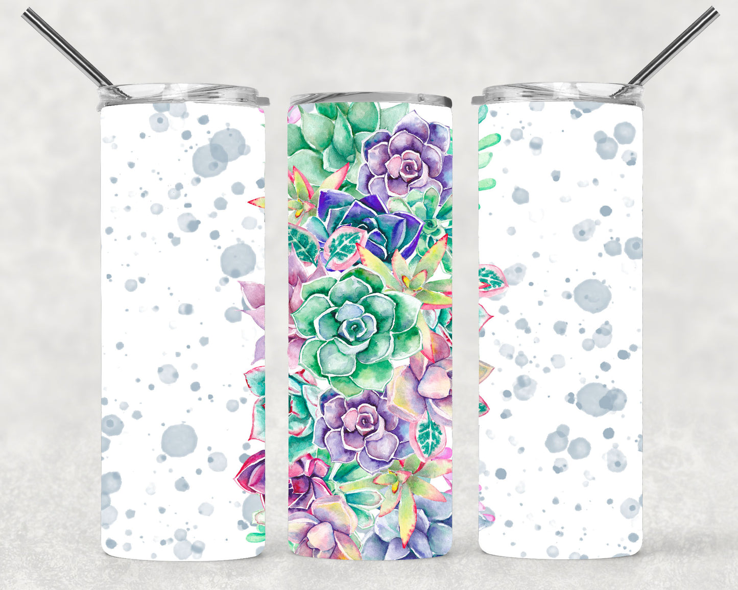 Beautiful Succulents Wrap For Straight Tumbler-M231