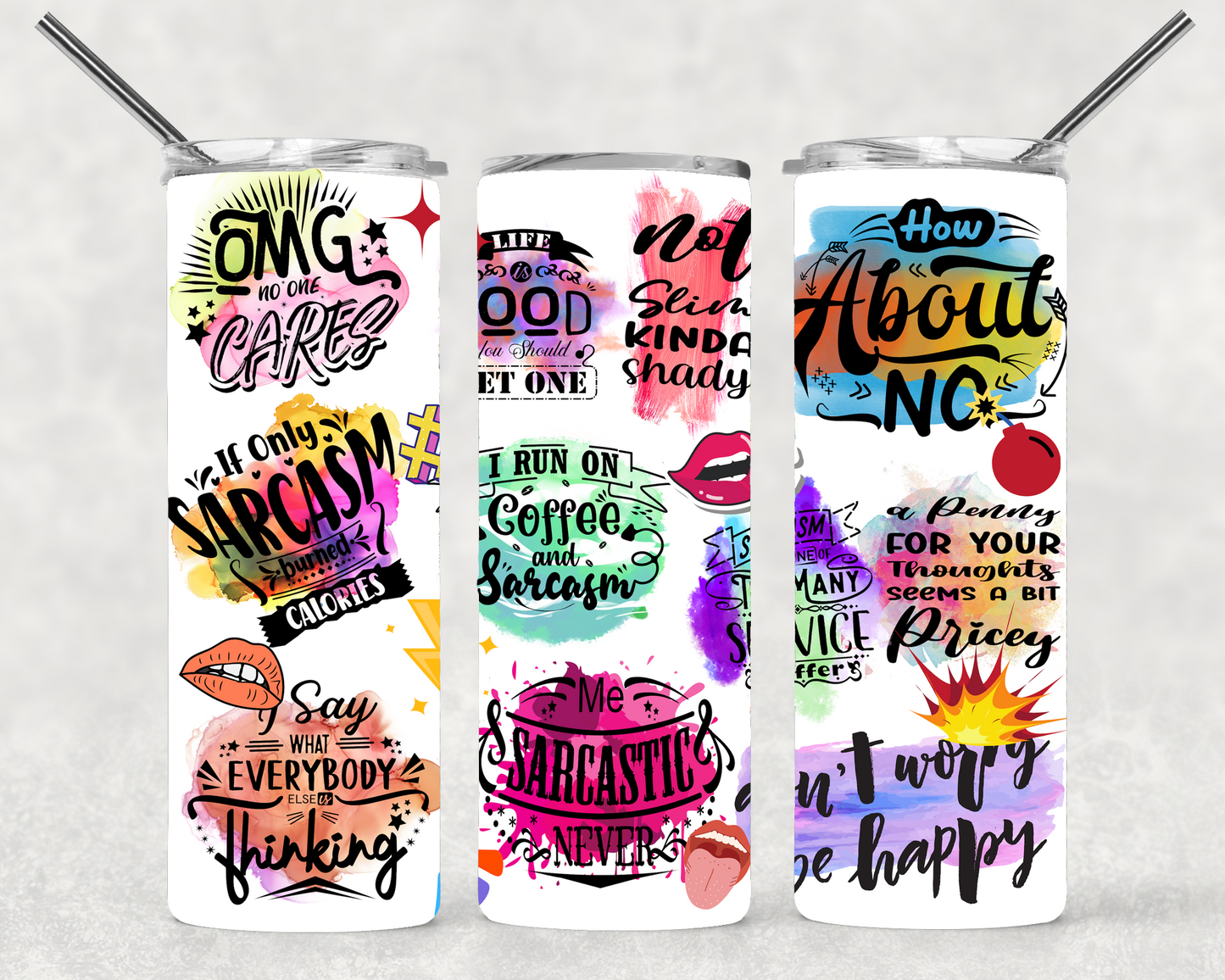 Sarcastic Wrap For Straight Tumbler-M235