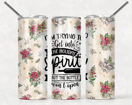 Holiday Spirit Wrap For Straight Tumbler-M100