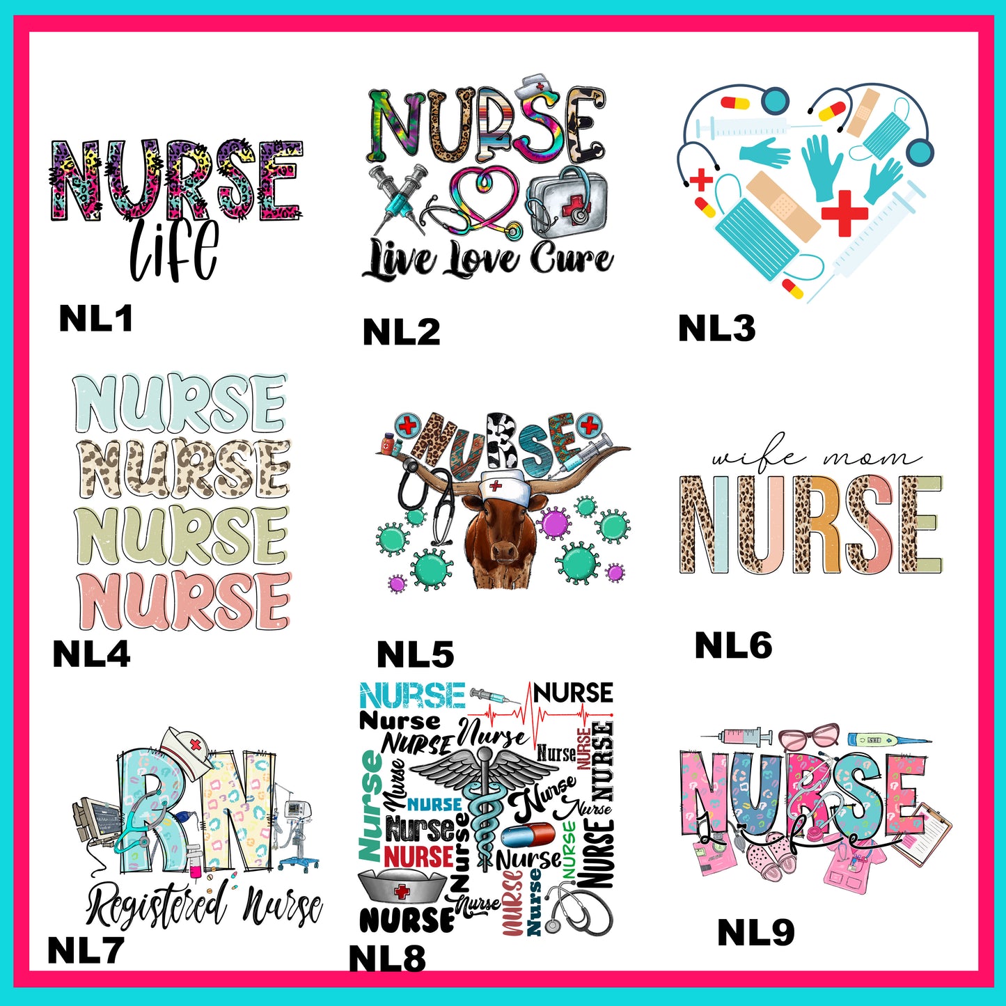 Nurse Life Transfer -For Fabrics