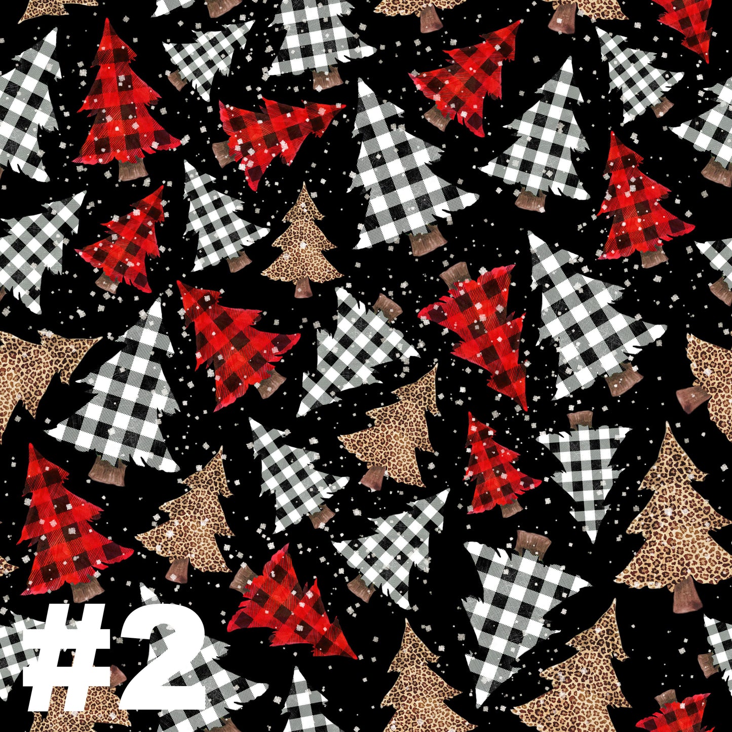 Plaid Leopard Trees Collection