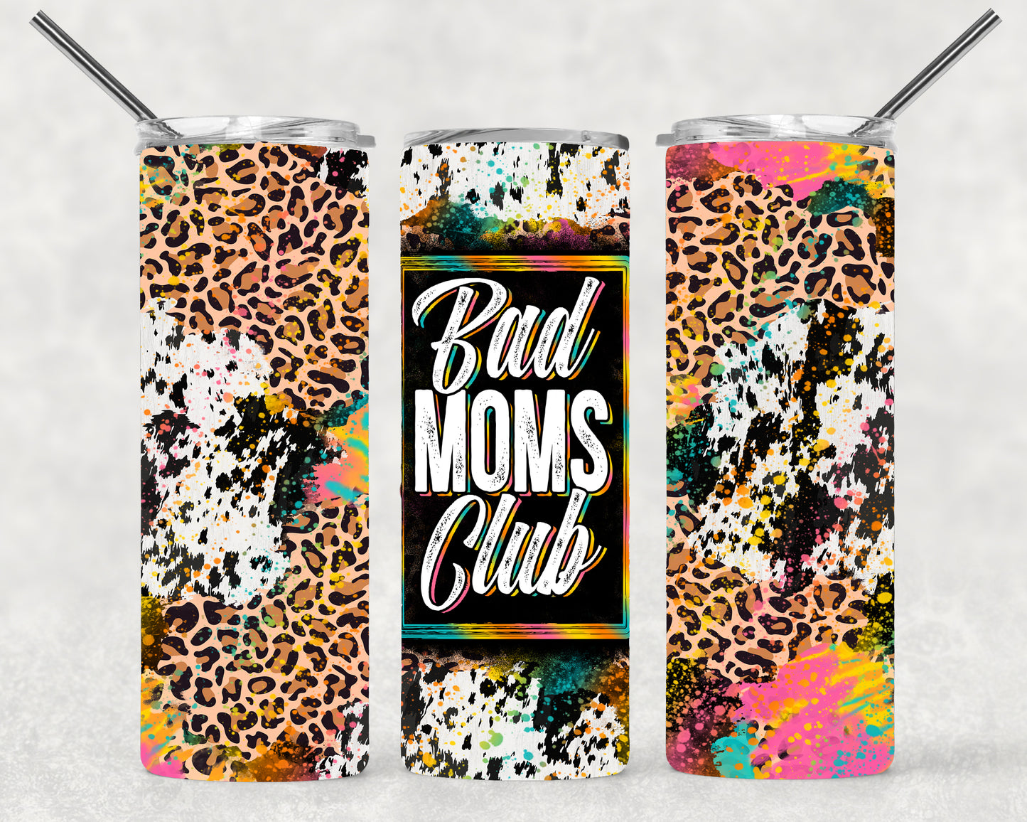 Bad Mom Wrap For Straight Tumbler-M138