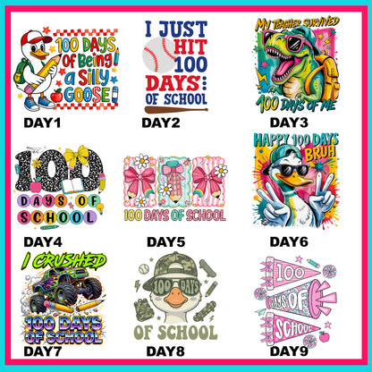 100 Days Transfers - For Fabrics