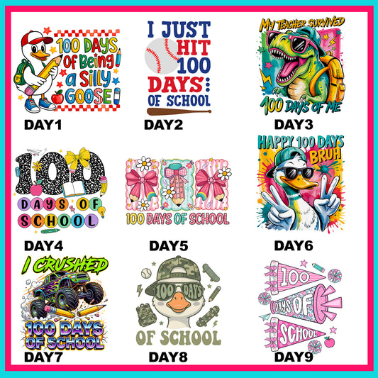 100 Days Transfers - For Fabrics