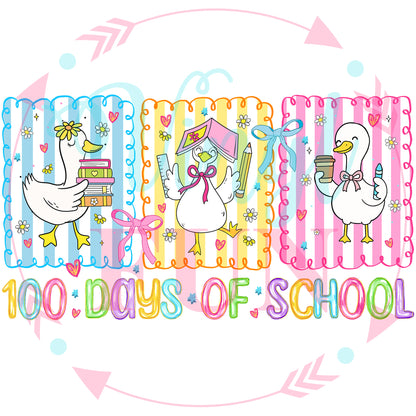 UVDTF 100 Days of School Goose Decal - 143