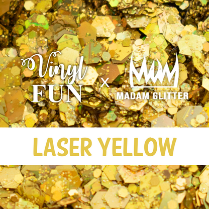 Laser Yellow Glitter