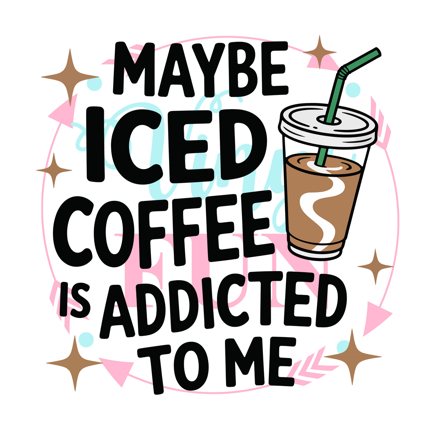 UVDTF Iced Coffee Decal - 121