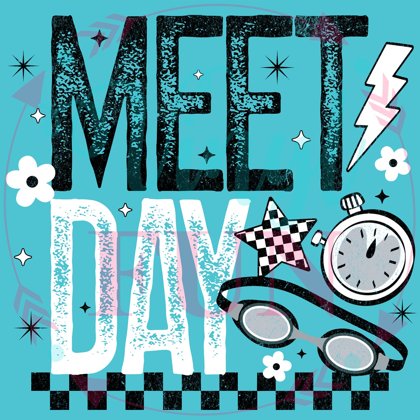 Swim Meet Day Transfer - 128